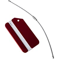 SODIAL(R) Viaje de vacaciones de metal equipaje Maleta Equipaje ID Tag Hebilla Direccion Titular Label - Rojo